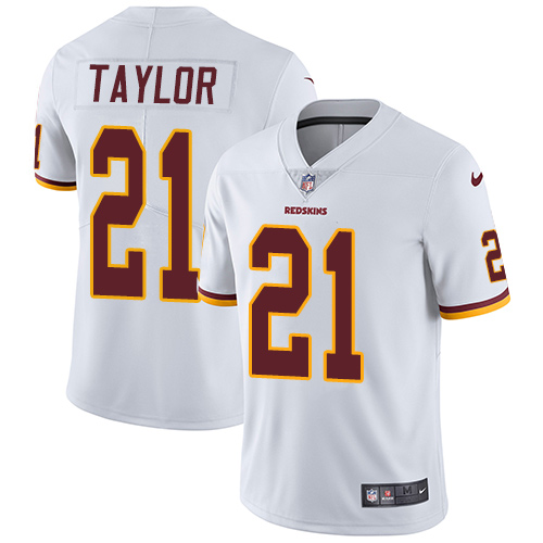 Nike Redskins #21 Sean Taylor White Men's Stitched NFL Vapor Untouchable Limited Jersey - Click Image to Close